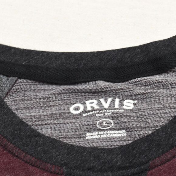 Orvis Men Pullover Sweater Rayon Multicolor Size L Stretch Soft Long Sleeve - Picture 7 of 8